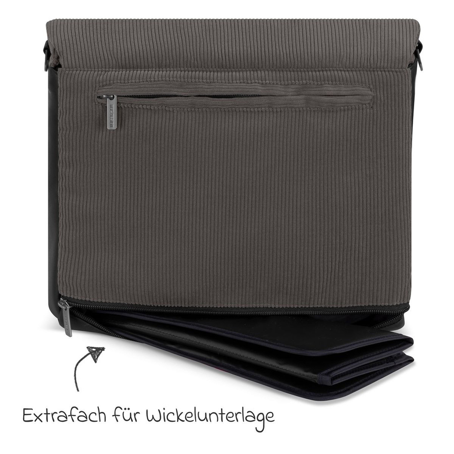 ABC Design Wickeltasche Urban inklusive Wickelunterlage und Zubehör in Almond - Bild 4