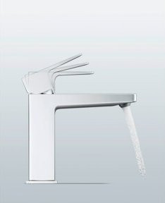 Duravit Waschtisch-Einhebelmischer Manhattan in Chrom mit Pop-up-Abfluss und 129 mm Auslauf - Bild 1