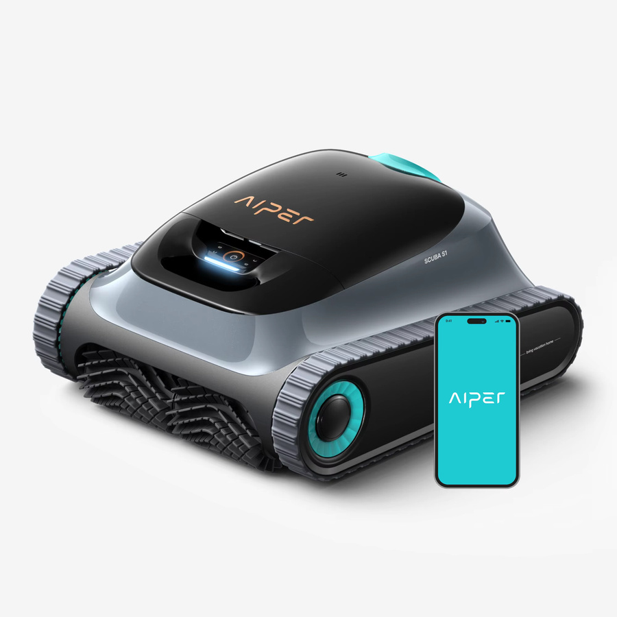 AIPER Scuba S1 Generalüberholter Pool-Roboter in Schwarz mit Boden- und Wandreinigung, Wasserlinienreinigung, Doppelfiltration, intelligenter Navigation und App-Steuerung - Bild 8