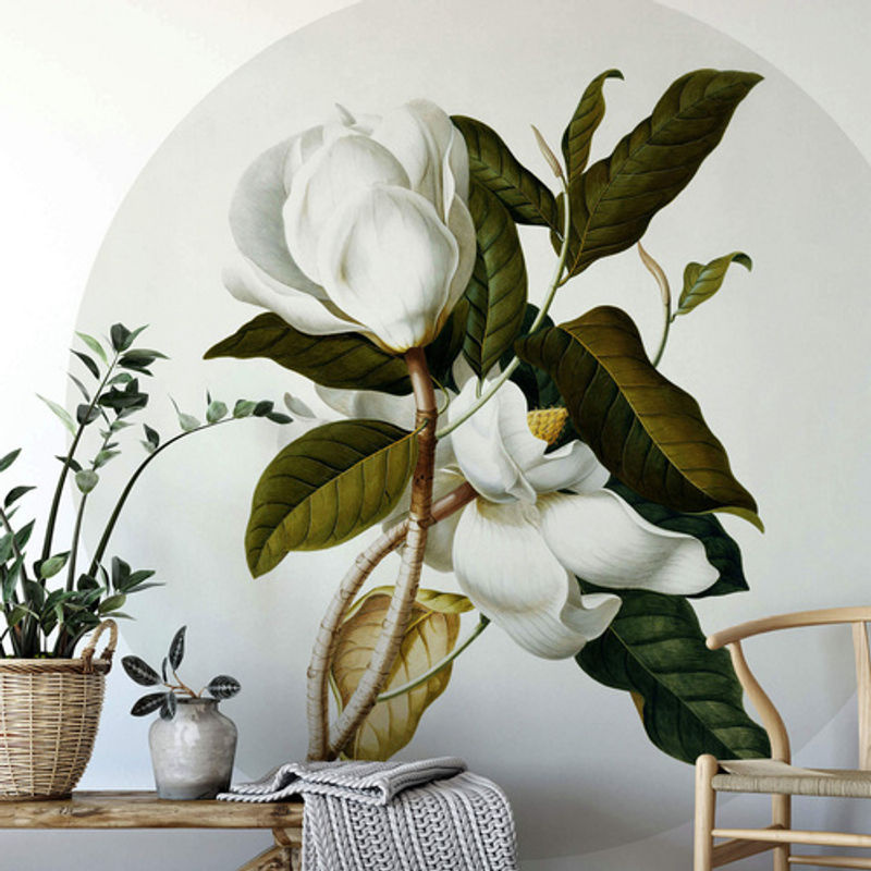 K&L Wall Art Vliestapete Ehret Botanik Magnolia Vintage, mehrfarbig, matt, B/H: 284 x 62 cm - Bild 2