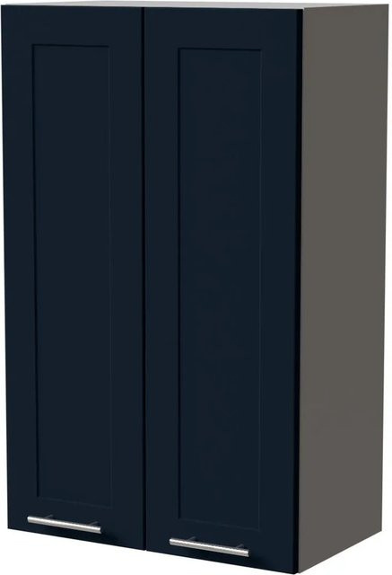 Feldmann-Wohnen Hängeschrank Oslo Küchenschrank in Indigo Grau Matt mit Soft-Close-Türen, Breite: 60 cm, Tiefe: 32,5 cm, Höhe: 96 cm - Bild 1
