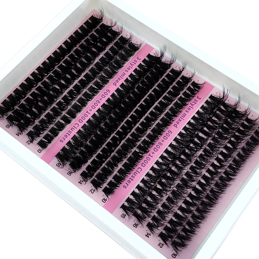 5D Flauschige Wimpern Cluster, Black, Unisex - Bild 2