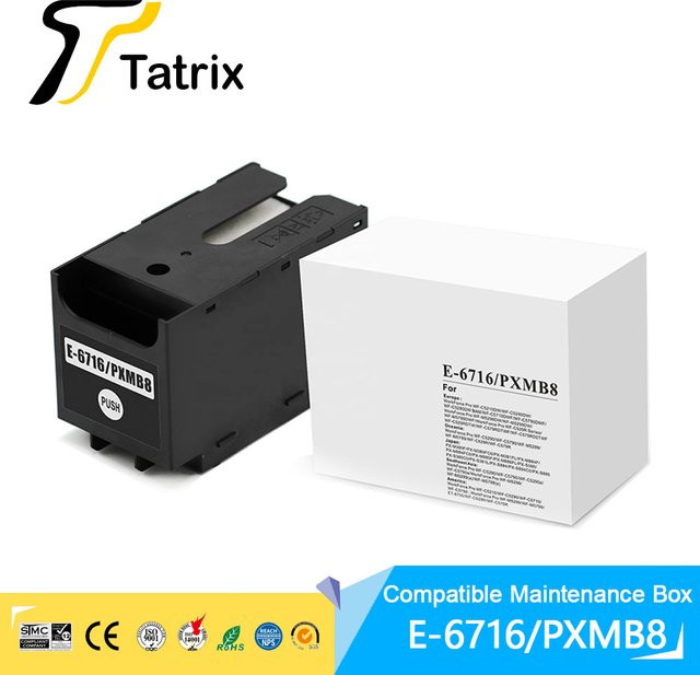 Tatrix T6716 C13T 671600 Kompatible Tintenwartungsbox für Epson WorkForce Pro WF-C5290DW und WF-C5790 - Bild 1
