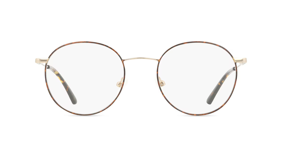 Calvin Klein CK19119 Korrektionsbrille, Vollrand, Rund, Metall, Unisex, braun - Bild 1