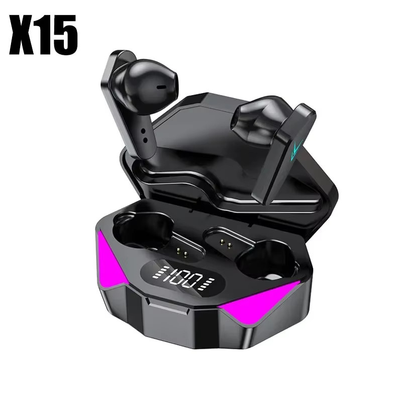 Briame X15 TWS Bluetooth Gaming Headset mit niedriger Latenz und Mikrofon in Schwarz - Bild 5