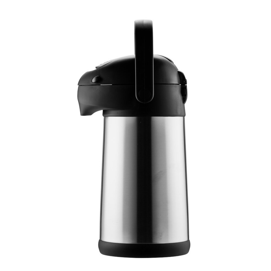 Helios Pipe Pump Isolierkanne aus Edelstahl, 2,5 l, silber/schwarz, Höhe: 33,4 cm - Bild 1