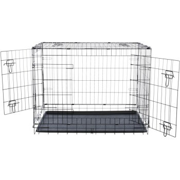 Trixie Hundebox Home in Schwarz aus Metall, B/T/H: 78 x 55 x 62 cm - Bild 2