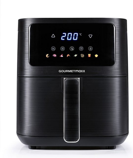 GOURMETmaxx Heißluftfritteuse mit Digitalanzeige in Schwarz, 4,5 l, B/H/T: 26 x 29,5 x 36 cm - Bild 6