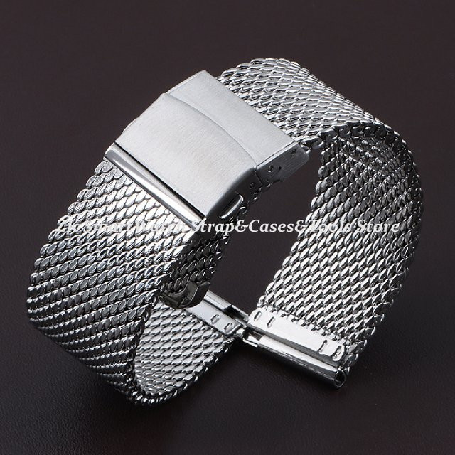 Uhrenarmband Milanese Mesh Edelstahl, Silber, Unisex - Bild 1