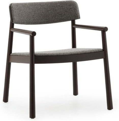 Normann Copenhagen Timb Lounge Armchair mit Armlehnen in Braun aus Stoff - Bild 1