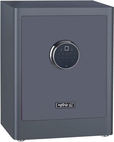 BASI Tresor aus Stahl in Grau mit elektronischem Schloss, B/H/T: 350 x 450 x 300 cm - Bild 1