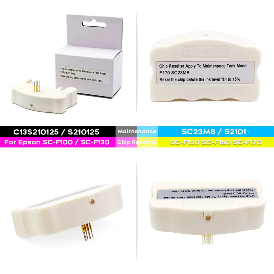 Epson Chip Resetter SC23MB Wartungstank für SureColor F100 F130 F160 F170 in Weiß - Bild 2