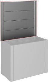 BIOHORT Sichtschutzelement DaVinci aus Metall in Grau, H x B: 91 x 102 cm - Bild 1