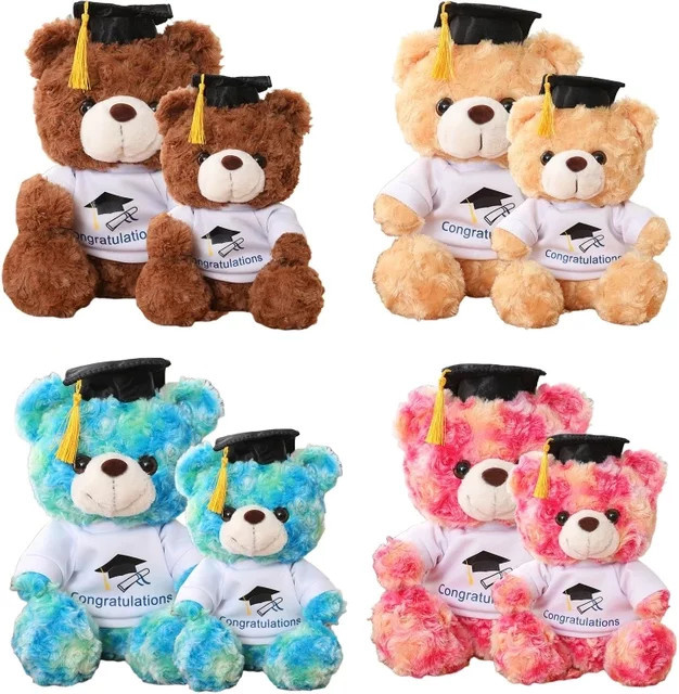 Wagner Commemorative Graduation Wagner Bear, Stofftier-Plüsch-Teddybär, Braun - Bild 1