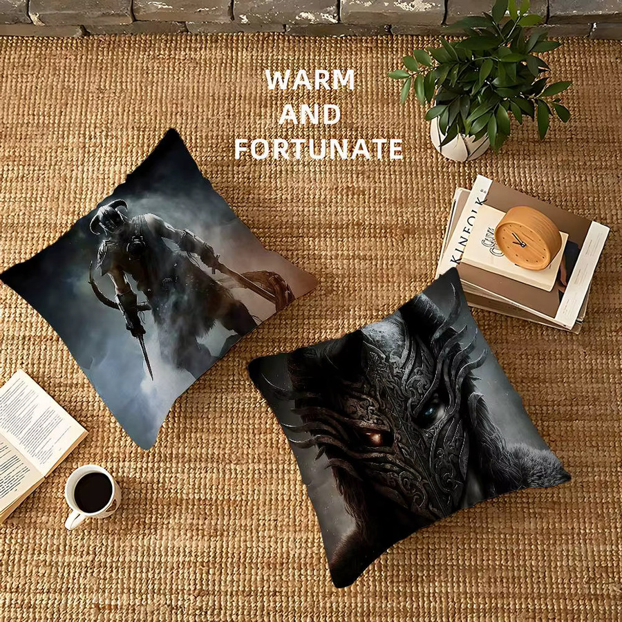 Kissenbezug The Elder Scrolls V: Skyrim Potdemiel Design für Sofa und Dekoration, 45 x 45 cm - Bild 3