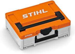 STIHL Akku-Box S Systainer³ System aus Kunststoff in Orange-Grau mit Einsätzen und Stapelfunktion, Breite: 29,6 cm, Tiefe: 13,0 cm - Bild 1