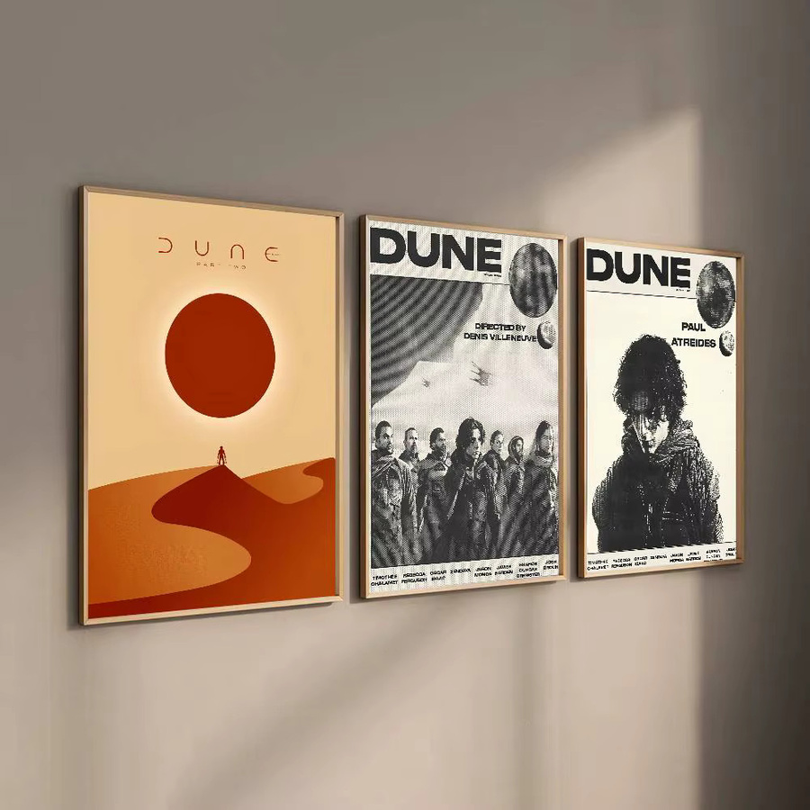 Klassisches Dune Film-Poster als selbstklebender wasserfester Papieraufkleber zur Wanddekoration - Bild 2
