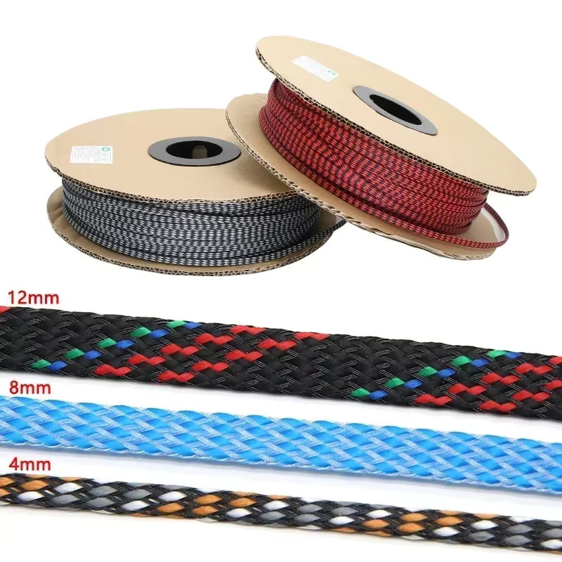 Flexible geflochtene Kabelhülse aus PP-Baumwolle und PET-Garn als isolierte Schutzummantelung in den Durchmessern 4 mm, 8 mm oder 12 mm - Bild 5