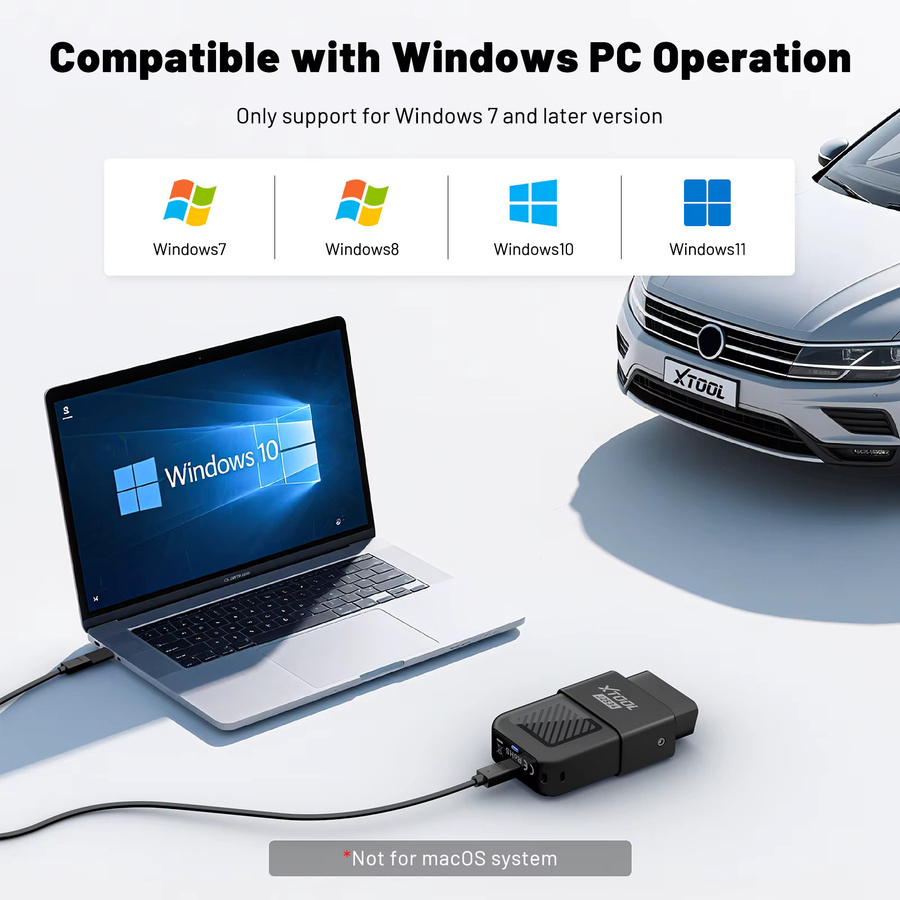 XTOOL XTS500 J2534 Passthru Programmierer Enhanced VCI in Schwarz mit CANFD und DoIP für OEM-Level ECU Programmierung und Autodiagnose kompatibel mit über 18 Fahrzeugmarken - Bild 4
