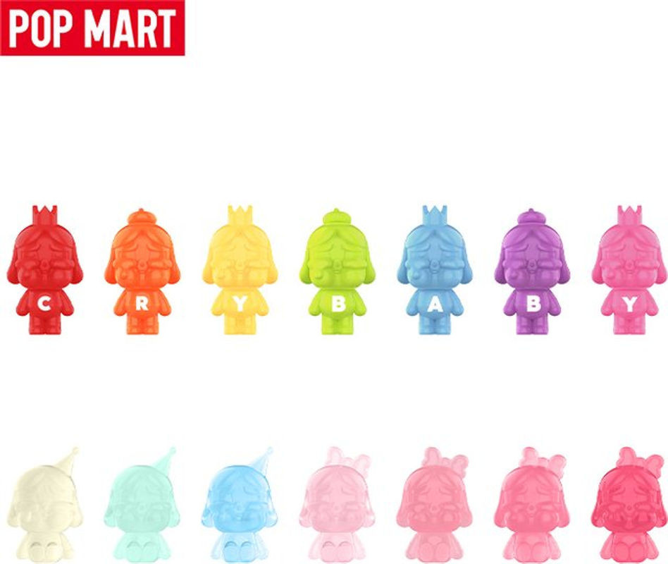 POP MART POP BEAN CRYBABY Mini Figur Regenbogen-Set in Mehrfarbig - Bild 1