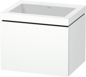 Duravit Waschtischunterschrank L-Cube c-bonded, Wandhängend, Weiß Matt, Breite: 60 cm, Tiefe: 48 cm, Höhe: 50 cm - Bild 1