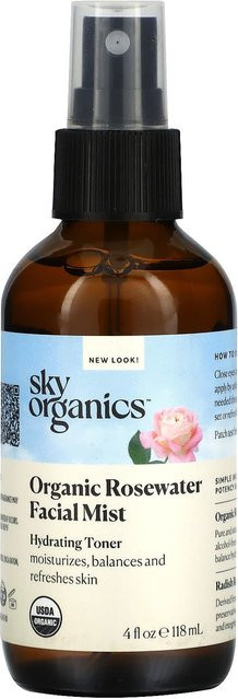 Sky Organics Gesichtswasser mit Rosenwasser, 118 ml - Bild 1