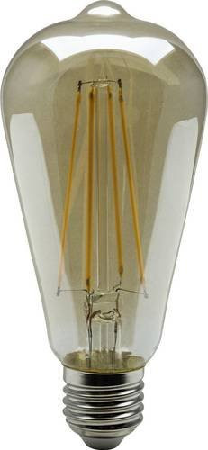 Heitronic LED Filament Leuchtmittel E27 Kolbenform 4W entspricht 35W Warmweiß Transparent Ø 64 mm x L 144 mm nicht dimmbar - Bild 1