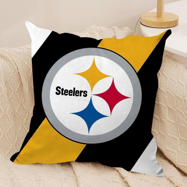 ZX Blanket Kissenhülle Pittsburgh Steelers, Schwarz, B/T/H: 30 x 30 x 30 cm - Bild 1