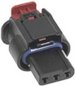 Molex Buchsengehäuse-Kabel 3-polig mit 4mm Rastermaß in Schwarz und Grau - Bild 1