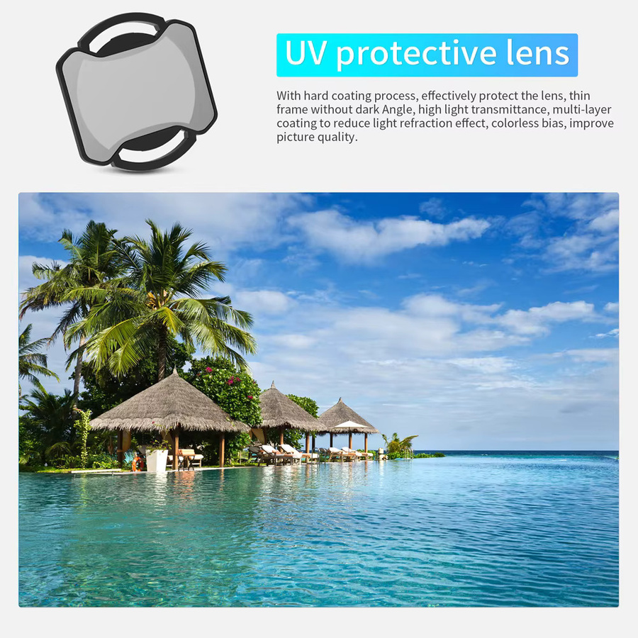 RCSTQ ND-Filterset für DJI Avata 2 mit optischen Glaslinsen, bestehend aus ND8, ND16, ND32, ND64 sowie UV und CPL Filtern für Drohnen-Objektiv Zubehör - Bild 4