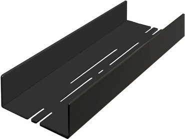 Schulte Duschablage aus Aluminium zum Kleben in Schwarz, B/H/T: 28 x 3,5 x 9,5 cm - Bild 1