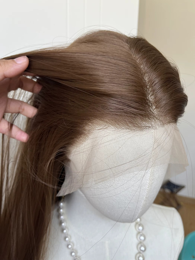 Ashely wigs Lace Front Perücke, Braun, 26 Zoll, gerade, Synthetik - Bild 4