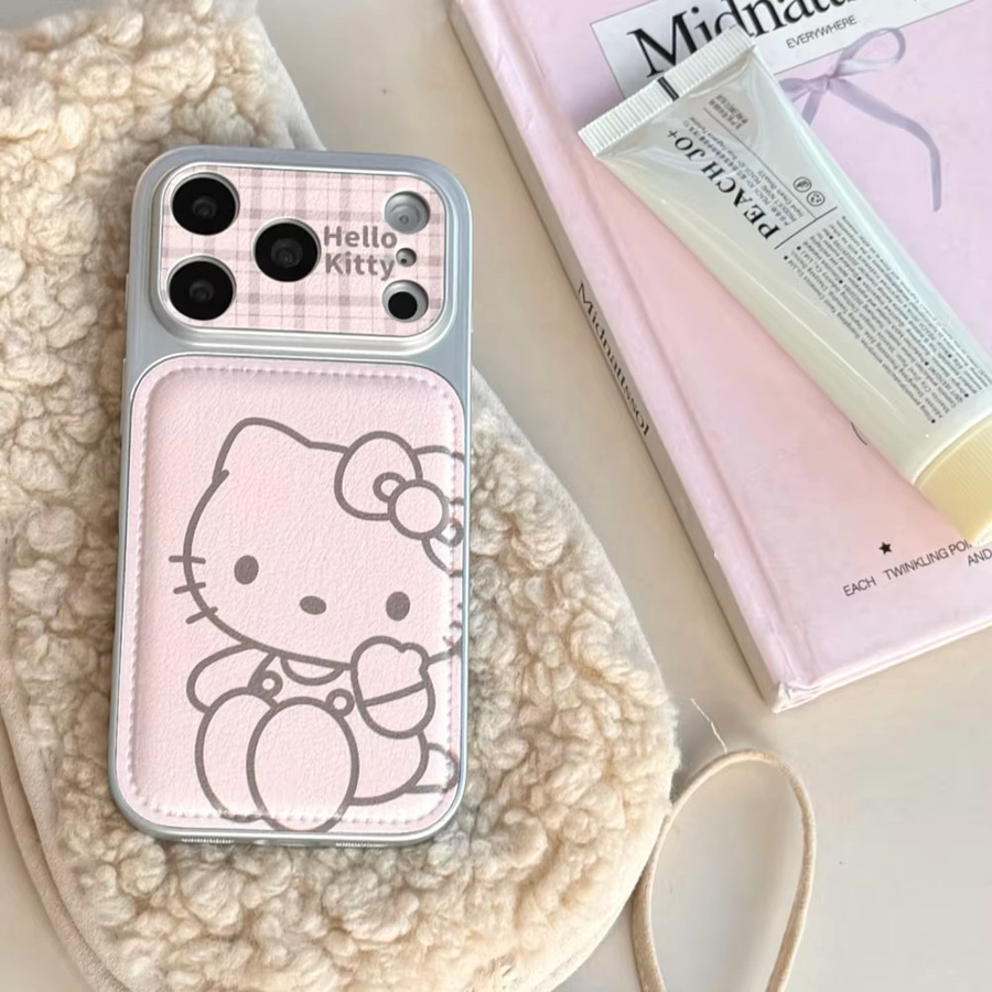 Sanrio Handyhülle mit Herz-Design in Rosa für iPhone 14 Pro Max, 15 Pro Max und 16 Pro Max, stoßfeste Hartschale - Bild 2