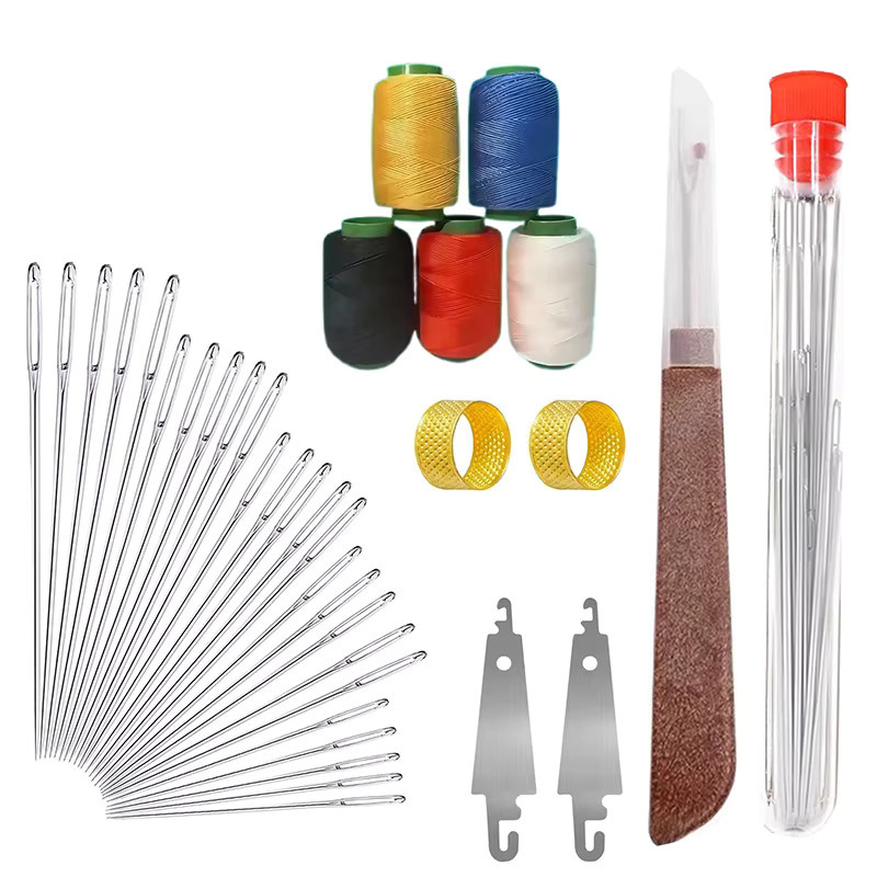 Handnäh-Stahlnadel-Set in Silber mit großen Ösen für Erwachsene - Bild 5