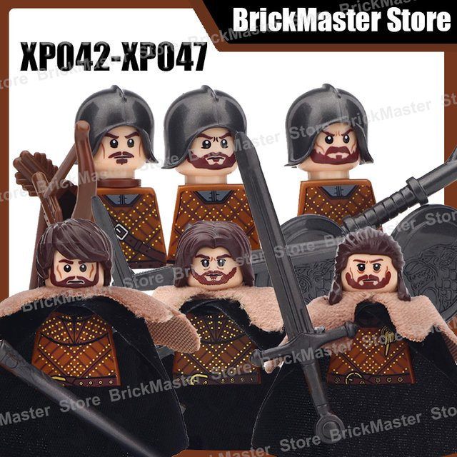 BRICKPANDA Ritter Figuren Bausteine Set mit Waffen und Schild in Mehrfarbig - Bild 1