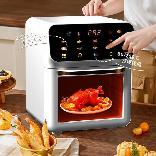 Nest & Nook Heißluftfritteuse Multifunktionaler Elektroofen für gesundes und fettarmes Garen - Bild 1