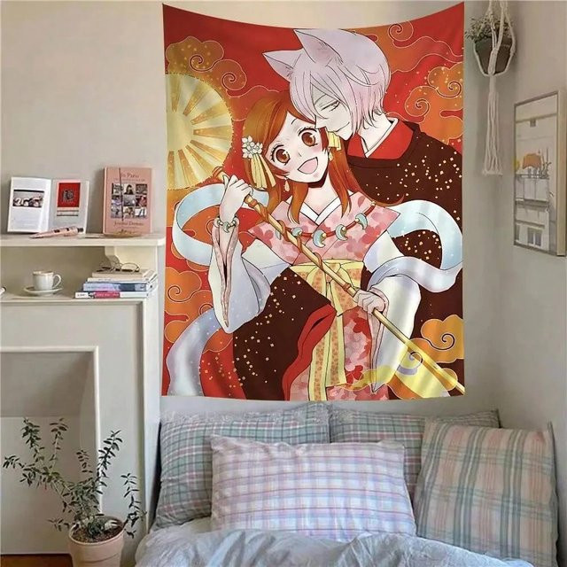 Kamisama Kiss Anime Wandteppich Nanami Tomoe Wandbehang im japanischen Stil, Mehrfarbig - Bild 1