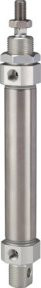 Riegler Rundzylinder MI doppeltwirkend in Silber, Kolbendurchmesser: 20 mm, Hub: 150 mm, Anschluss: G 1/8 - Bild 1
