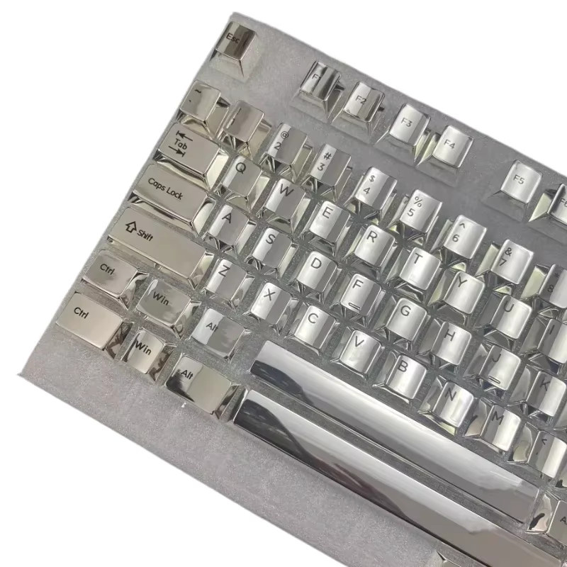 ECHOME Metall-Tastenkappen-Set aus Aluminium mit 104 Tasten in Silver für mechanische Tastaturen (80 % und 100 %) - Bild 5