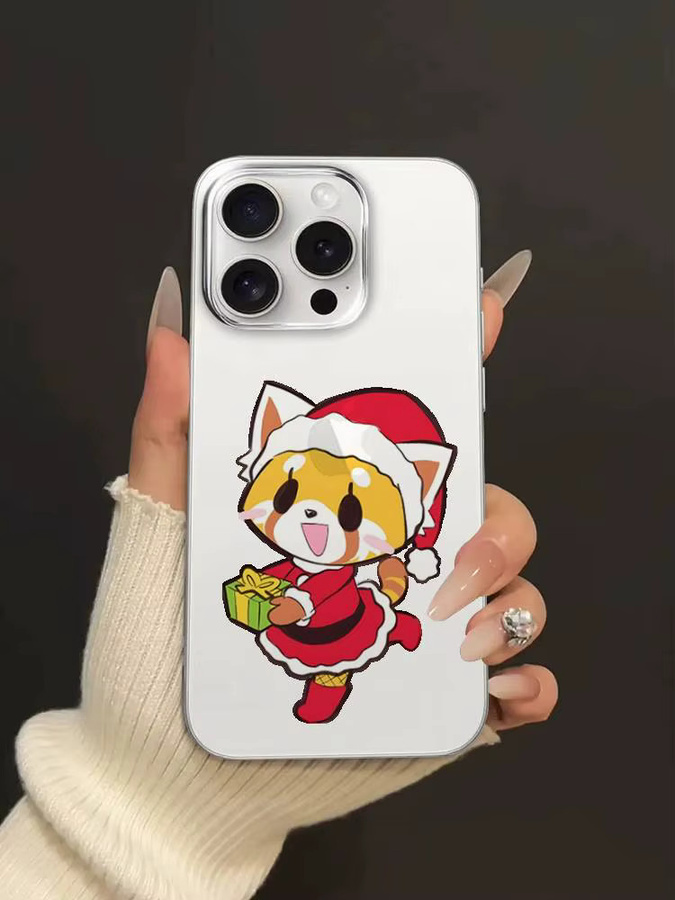 Aggretsuko Anime Handyhülle Transparent Weich und Stoßfest für iPhone 17 16 15 14 13 12 11 Pro Max Mini - Bild 3