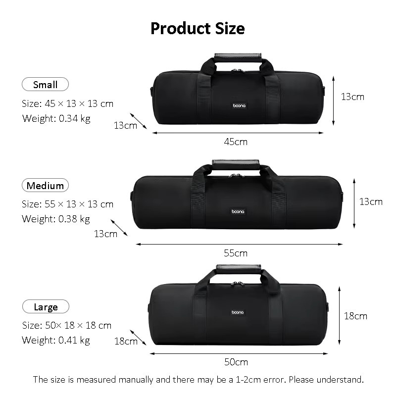 Boona Kamerastativ-Tasche als wasserdichte Reisetasche mit Schultergurt, Farbe: Schwarz, Breite: 40-55 cm - Bild 2