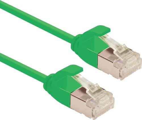 Roline RJ45 Patchkabel CAT 6a U/FTP Ethernet LAN Grün, Länge: 3,00 m - Bild 1