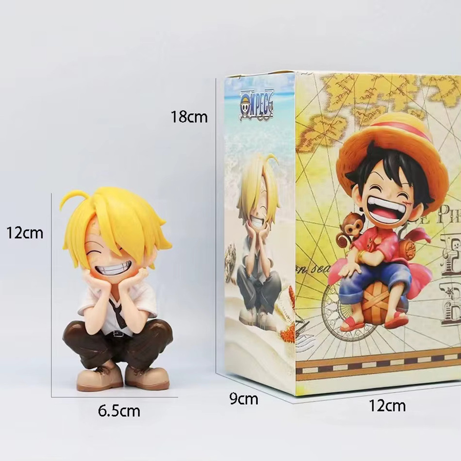 Bandai One Piece Luffy Solon Sanji Q-Version Figuren, Kunststoff, Bunt / Mehrfarbig - Bild 3