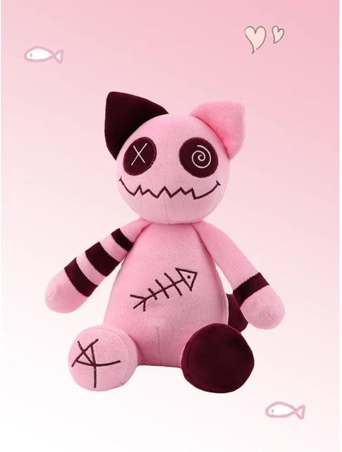 Binchi Keji Travel Zombie-Katze-Plüschtier, rosa, ab 3 Jahren - Bild 1