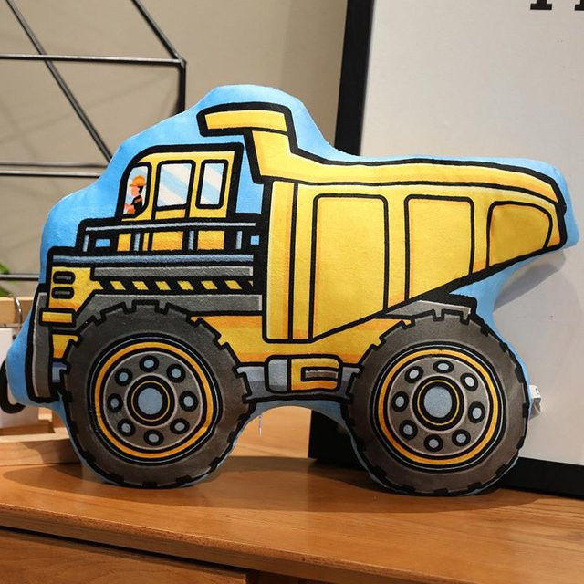Yiran toy Bauplüschtiere Cartoon-Bagger Lader LKW, Stoffpuppe, 40cm - Bild 1
