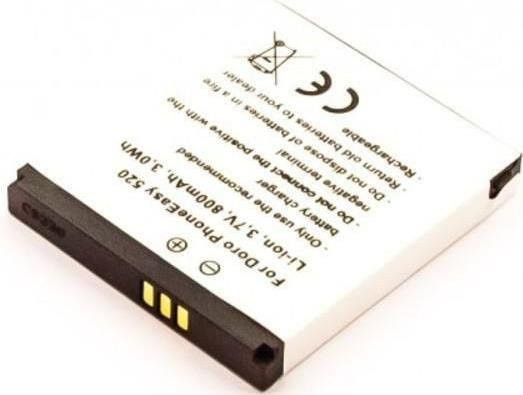 CoreParts MOBX-BAT-DPE622SL Akku für Doro DBF-800A DBF-800B DBF-800C DBF-800D, Lithium-Ionen (Li-Ion), 800 mAh, 3,7 V, Weiß - Bild 1