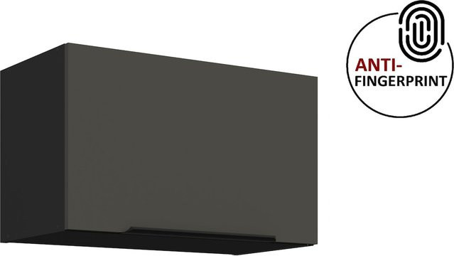 Küchen Hängeschrank ARIA in Anthrazit matt mit Anti-Fingerprint-Beschichtung, Breite: 60 cm, Höhe: 36 cm - Bild 1