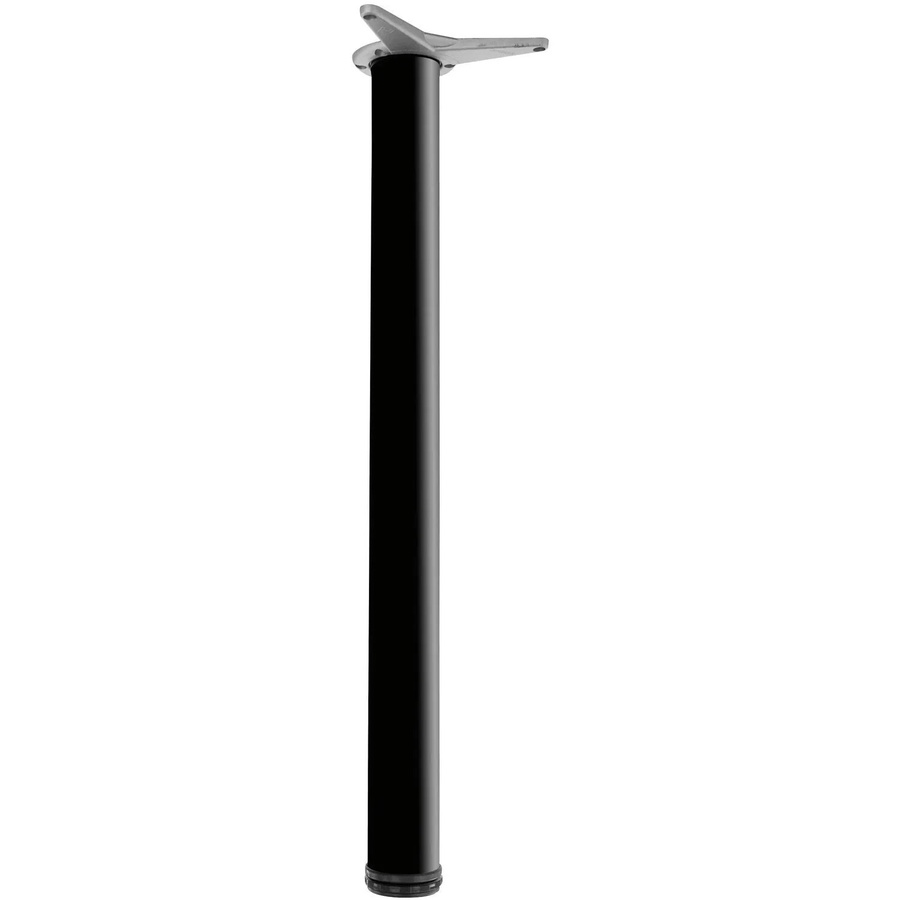 Camar Tischfuß Zylindrisch aus Stahl in Schwarz Matt, Durchmesser: 6 cm, Höhe: 70 cm - Bild 2