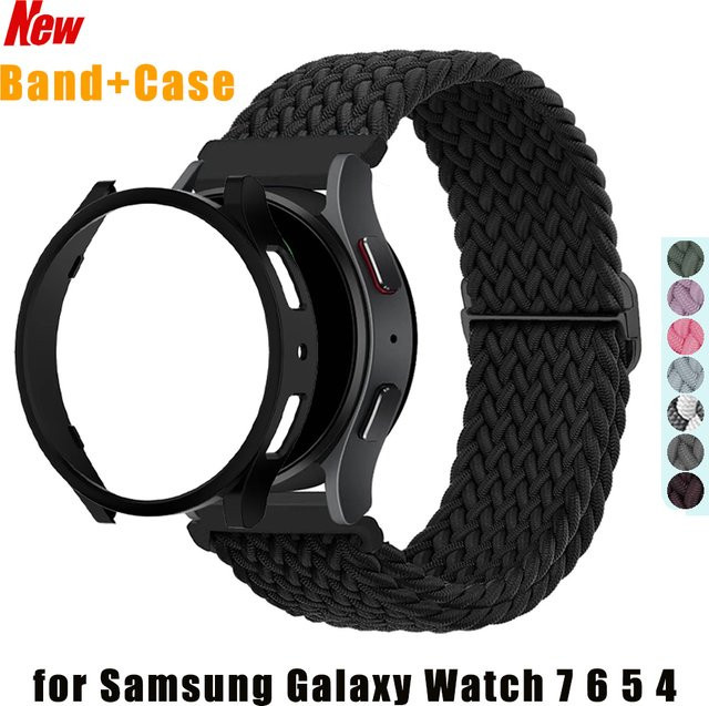 OAKCHARM Smartwatch-Zubehör, Nylon Geflochtenes Armband, Schwarz, Unisex - Bild 1
