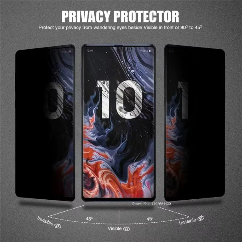 2 Stück UV Displayschutzfolie aus gehärtetem Glas mit Privatsphäre-Funktion für Samsung Galaxy S23 S22 S21 S20 Ultra und Note 20, transparent - Bild 3